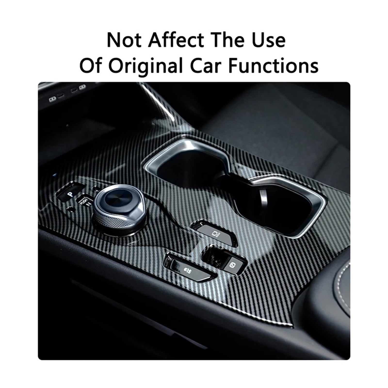 IRNUDENY Car Gear Shift Panel Decorative Sticker ABS Central Gear Panel Cover Trims Compatible for Lexus RZ 450e 2023 Interior Accessories