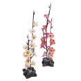 thumbnail image 2 of 2Pcs Elegant Artificial Cherry Flowers Sashimi Platter Decoration for Japanese Restaurant, 2 of 4