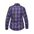 thumbnail image 2 of Derringer Women's Rugged Button Long Sleeve Plaid Flannel Shirt, Purple (M), 2 of 2