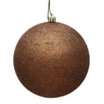 thumbnail image 1 of Vickerman N590776DG 2.75 in. Mocha Glitter Christmas Ornament Ball - 12 per Bag, 1 of 3