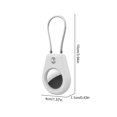 thumbnail image 3 of Para Llavero AirTag Con Cable Llave Mochila Mascota () Blanco, 3 of 3