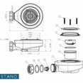 thumbnail image 3 of Horizontal drain without cover Ø90 DONA for shower trays, Sunny, 3 of 4