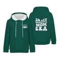 thumbnail image 1 of WZXFASHION Chandail à Col Imprimé pour la Journée de Compétition pour Femmes, Épaules Dénudées, Manches Longues, jusqu'à 50 % de Rabais, Chandail à Col en V, 1 of 9