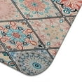 thumbnail image 3 of Floral patterned boho kitchen drying mat 18x24 Inch with soft microfiber texture, washable and functional, perfect for daily dish use, 3 of 5