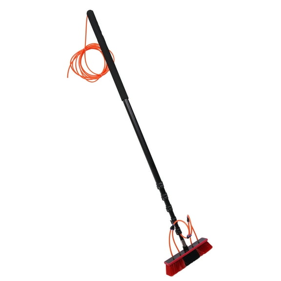 Dwellnix Water Fed Pole Kit 24ft Length Water Fed Brush WaterFed Cleaning System Aluminum