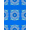 Blue White Seafoam, Pattern 6, variant on ODIKA Starfish Nautical Seashell Rolling Wave Border Bathroom Ocean Stain Resistant Low Profile for Dorm Room, Small Living Apartment