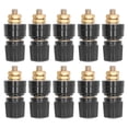 thumbnail image 1 of 10 piezas 333 Terminal de latón completo M6 Tornillo Banana Enchufe Terminal Postes de unión Terminal Negro, 1 of 14