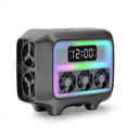 thumbnail image 3 of Altavoz Bluetooth Altavoz Estéreo Cargador Inalámbrico Almohadilla Luz LED Despertador Estación de Carga Rápida para Teléfono Inteligente C, 3 of 5