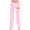 Pink, variant on Puntoco Pants for women Ladies' Easter Printed Double Pocket Drawstring Pants Red XL(XL)