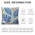 thumbnail image 5 of Qinduosi Leaf Throw Pillow Covers , Decorative Couch Pillow Covers with Leaf Design. Soft Breathable Pillow Cover Decor for Modern Living Room Bedroom-Blue White, 5 of 5