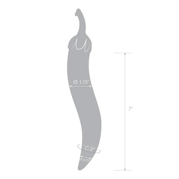 Glas Glass Naturals Chili Pepper Dildo
