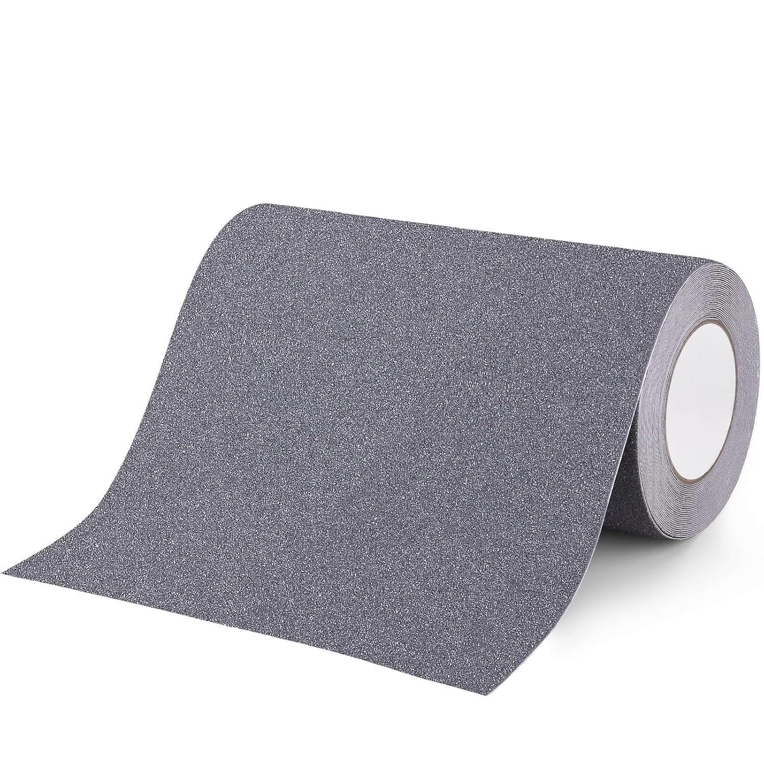 Grip Tape, Anti Slip Tape Outdoor/Indoor Waterproof, Non Slip Tape for Stair Steps, Tread Staircases, Ramps, Skateboards (Grey Tape, 9.8" x 33Ft)