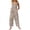 Light Brown, variant on Summer Floral Print Boho Overalls for Women 2026 Plus Size Wide Leg Jumpsuit Pants Rompers with Pockets 2XL