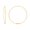 Colorname Hoopear: Yellow / 40mm, variant on 14k Yellow Gold Linear Design Endless 25mm Wire Hoop Earrings Hoop Earring for Women - .9 Grams