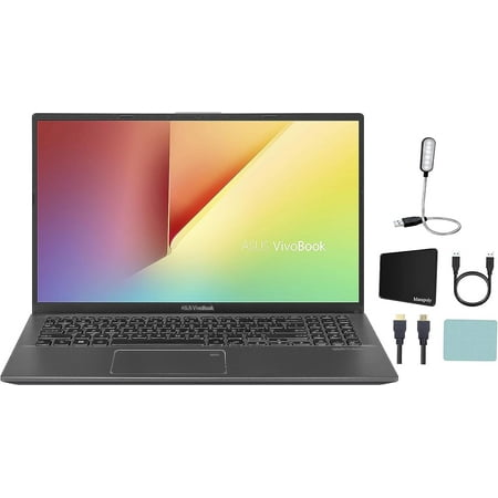 ASUS VivoBook 15.6'' Touchscreen FHD 1080p Laptop PC, 10th Gen Quad-Core Intel I5-1035G1, 1.0GHz, 12GB DDR4 RAM, 1TB PCIe SSD, Fingerprint Reader, Webcam, Windows 10 Home, Black + Mazepoly Accessores