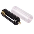thumbnail image 2 of EeaseCA 2 Pcs Black Plastical Metal AAA Battery Holder Box Case Cylindrical Type For 18650 Flashlight, 2 of 7
