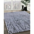 thumbnail image 2 of Ahgly Company Indoor Rectangle Mid-Century Modern Slate Blue Grey Solid Area Rugs, 7' x 10', 2 of 6