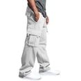 thumbnail image 5 of YNGKMEA Men's Cargo Sweatpants Plus Size Uncuffed Baggy Sweatpants Oversized Wide Leg Athletic Gym Pants with Pockets, 5 of 8