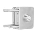 thumbnail image 3 of Cerradura de puerta de vidrio única cuadrada de seguridad de hierro inoxidable 1007 con llave, 3 of 5