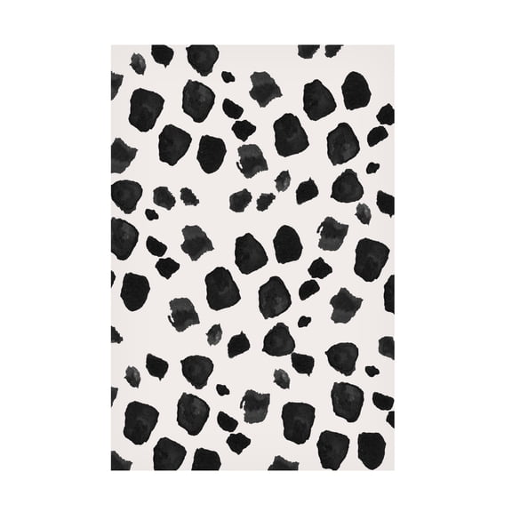 Trademark Fine Art Sally Ann Moss Love Black Canvas Wall Art