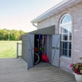 thumbnail image 3 of Arrow Yardsaver 4 x 7 x 6.8 ft Charcoal Steel Storage Shed, 3 of 16