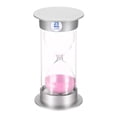 thumbnail image 1 of Unique Bargains Minuterie de Sable 25 Minutes, Horloge Sable, Compte à Rebours Verre de Sable, Sables Roses, 1 of 5