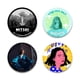 thumbnail image 4 of Broches redondos hechos a mano con broches a presión de Mitski Miyawaki, cantantes pop, para mochilas, ropa, accesorios, colección, insignias, sombreros, decoración, 4 of 5