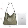 thumbnail image 5 of Montana West Hobo Bags for Women Top Handle Satchel Shoulder Purse Bucket Handbag, A-Green, 5 of 7