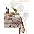 thumbnail image 2 of Vintage Farmhouse Table Cloth, Waterproof Tablecloth for Rectangle Tables, Brown Country Star Berries Wooden Grain Reusable Washable Fabric Table Cover for Restaurant Kitchen Dining Tables 54"x108", 2 of 9