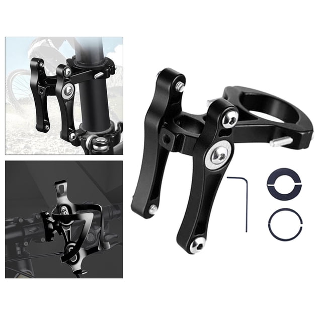 Soporte para botella de agua para bicicleta, soporte para manillar de bicicleta, soporte para de sillín, jaula para botella de agua Negro Sharpla Soporte para portabidón para bicicleta