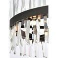 thumbnail image 5 of Maklaine Contemporary 36" Round Iron Crystal Chandelier Light in Black, 5 of 8