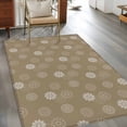 thumbnail image 2 of Khaki Daisy Area Rugs 3'x5', Washable Small Throw Rugs for Living Room Bedroom, Modern Farmhouse Chrysanthemum Floral Indoor Outdoor Rug Non-Slip Low Pile Carpet Runner Reversible Floor Mats, 2 of 8