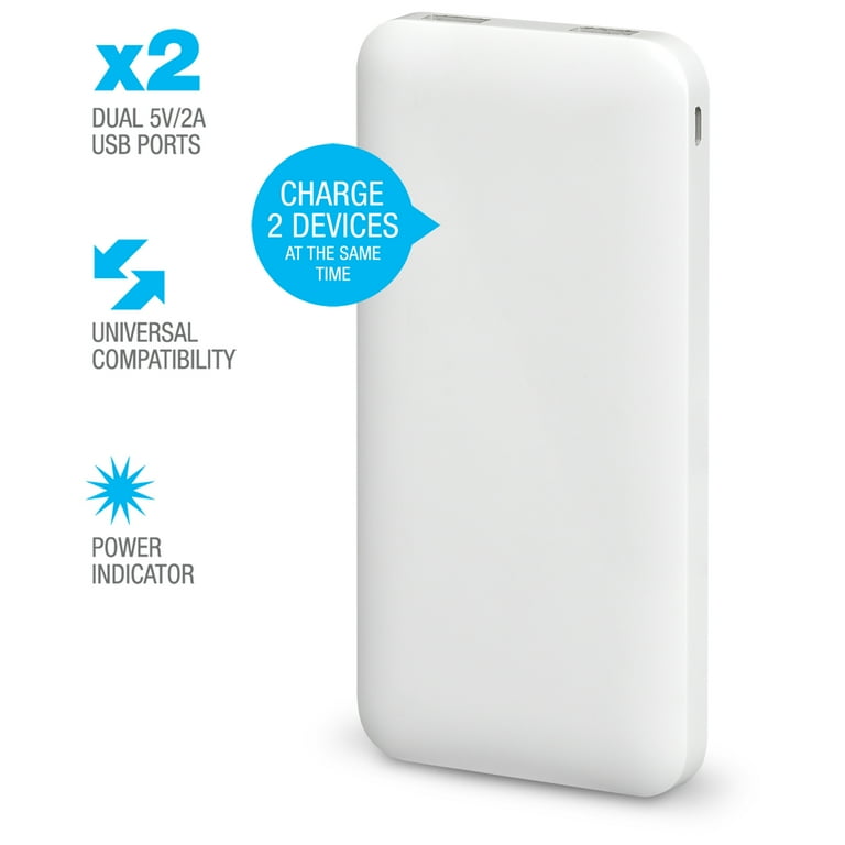 iLive Portable Device Charger 8000 mAh, IPC8000W, White - Walmart.com