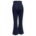 thumbnail image 2 of Women's Solid Color Corduroy Temperament Women's Trousers Micro Lapels High Waist Casual Pants, 2 of 4