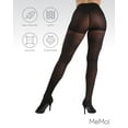 thumbnail image 6 of MeMoi Velveteen Semi-Opaque 30 Denier Control Top Tights - Womens - Female, Q1-2, Black, 6 of 12