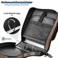 thumbnail image 5 of Haosy 3 Ring Zipper Binder with Shoulder Strap Waterproof Trapper Keeper 2 Inch D-Ring 500 Sheets Capacity, Dirt Grass Pixel Art, 5 of 8