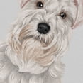 thumbnail image 3 of Wayfare Art Canvas Prints Poster, Animal 8 x 10 inch Wall Decor Canvas Artwork, White Miniature Schnauzer Dog, 3 of 7