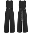 thumbnail image 5 of inhzoy Summer Dress Made Of Chiffon Fabric With Flowers For Girls Onepiece Outfit For Childrens Parties Black 16, 5 of 5
