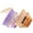 Purple and orange, variant on Liquid Foundation Makeup Brush Flat Top Kabuki Hexagon Face Blush Liquid Powder Foundation Brush for Blending Liquid, Cream or Flawless Powder Cosmetics with Bonus Protective Case (Purple and orange)
