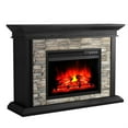 thumbnail image 2 of 50" Freestanding Electric Fireplace - No Assembly Required - Deep Dark Brown, 2 of 6