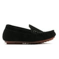 thumbnail image 5 of kkdom Boys Girls Moccasins Loafers Shoes Slip-on Flats Dress Shoes School Uniform Shoes Black Size 7 Toddler, 5 of 6