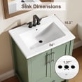 thumbnail image 3 of Freestanding Bathroom Vanity with Integrated Sink, Wood Storage Cabinet with Soft Close Doors and Drawer, Modern Floor Standing Vanity Set for Bathroom Organization, Multiple Sizes Colors Available, 3 of 7