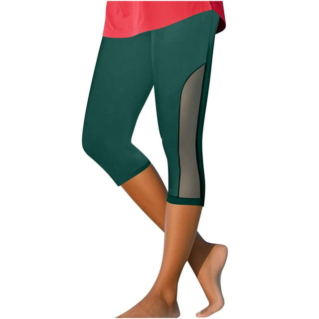 Womens Pullover Tops Spring Fall Clothes 2025 Long Sleeve Shirts Loose Festival Tops Summer High Waisted Solid Color Capris Mesh Splicing Slim Fitting Yoga Gym Pants Plus Size Tops For Women Summer