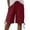Red, variant on Costeam Womens Drawstring Waist Crinkle Texture Casual Shorts with Adjustable Hem and Side Pockets Loose Fit Knee Length Summer Everyday Shorts
