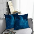 thumbnail image 6 of LALILO Throw Pillow Covers Watercolor Star Night Starry Blue Milky Cushion Cover 18" x 18", 2 Pack, 6 of 6