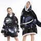 thumbnail image 1 of Winter Sherpa Blanket Plush Fleece Family Matching Hoodie Girl Sweatshirt Avocado Homewear-a, 1 of 4