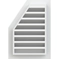 thumbnail image 4 of Ekena Millwork 24"W x 32"H Half Octagon Top Right (29"W x 37"H Frame Size) Functional, PVC Gable Vent with 1" x 4" Flat Trim Frame, 4 of 14