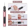 thumbnail image 4 of Electric Engraving Pen with 37 Bits, USB Rechargeable Cordless Engraving Machine, Portable DIY Rotary Engraver for Jewelry Wood Glass Stone Carving (Rose red), 4 of 7