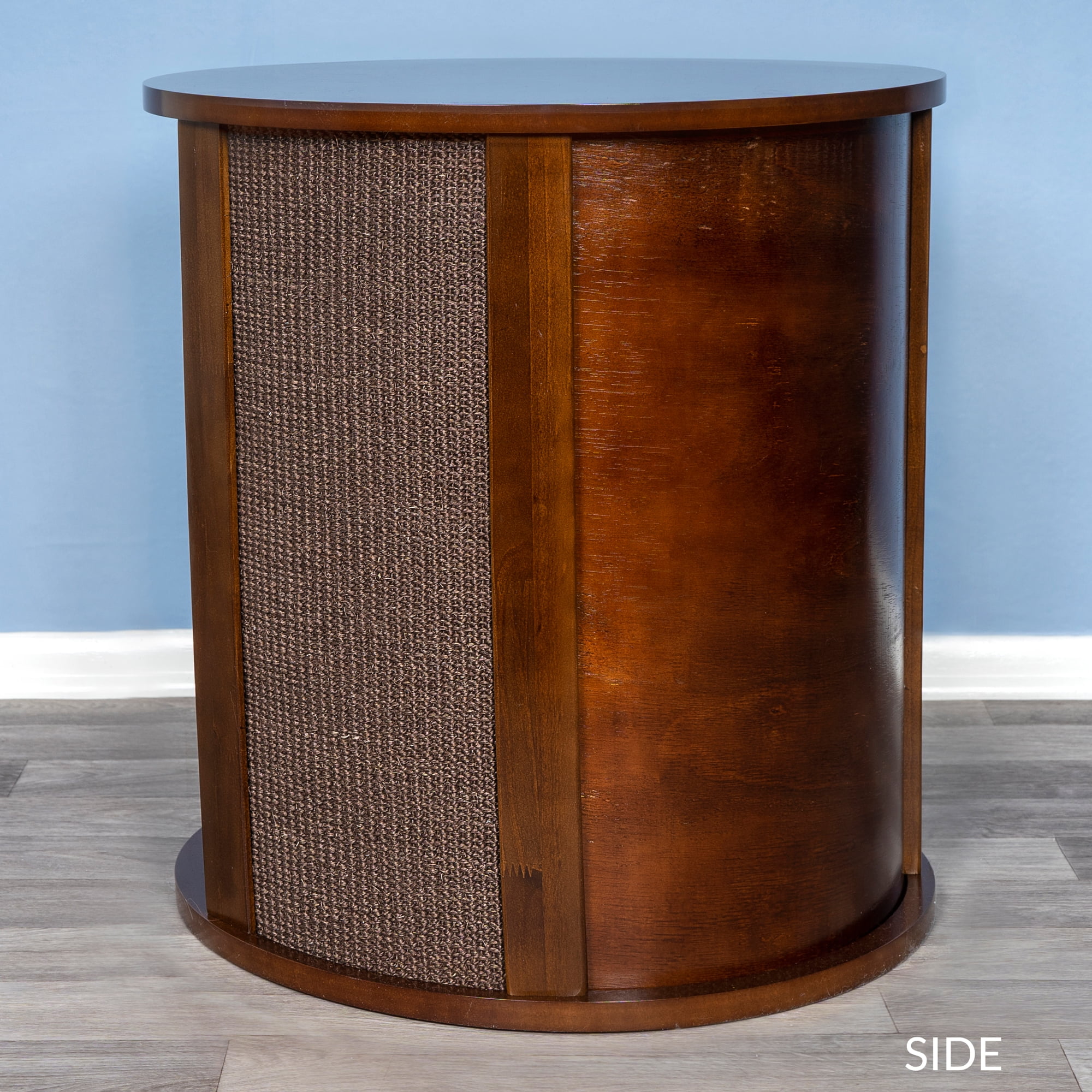 The Refined Feline, Purrrrfect End Table, Mahogany