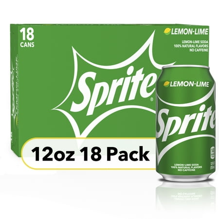 Sprite Lemon Lime Soda Pop, 12 fl oz, 18 Pack Cans